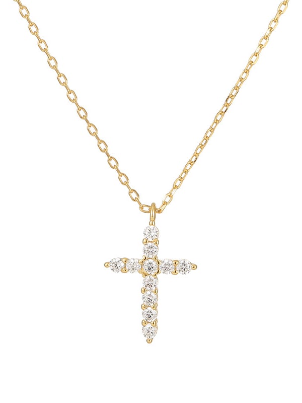 Light My Path | Gold Cross Pendant