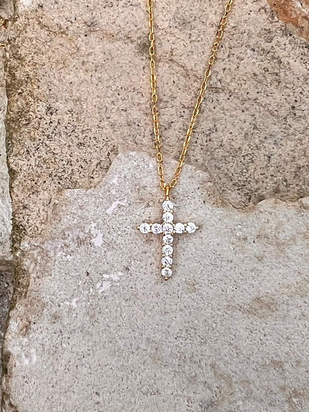 Light My Path | Gold Cross Pendant