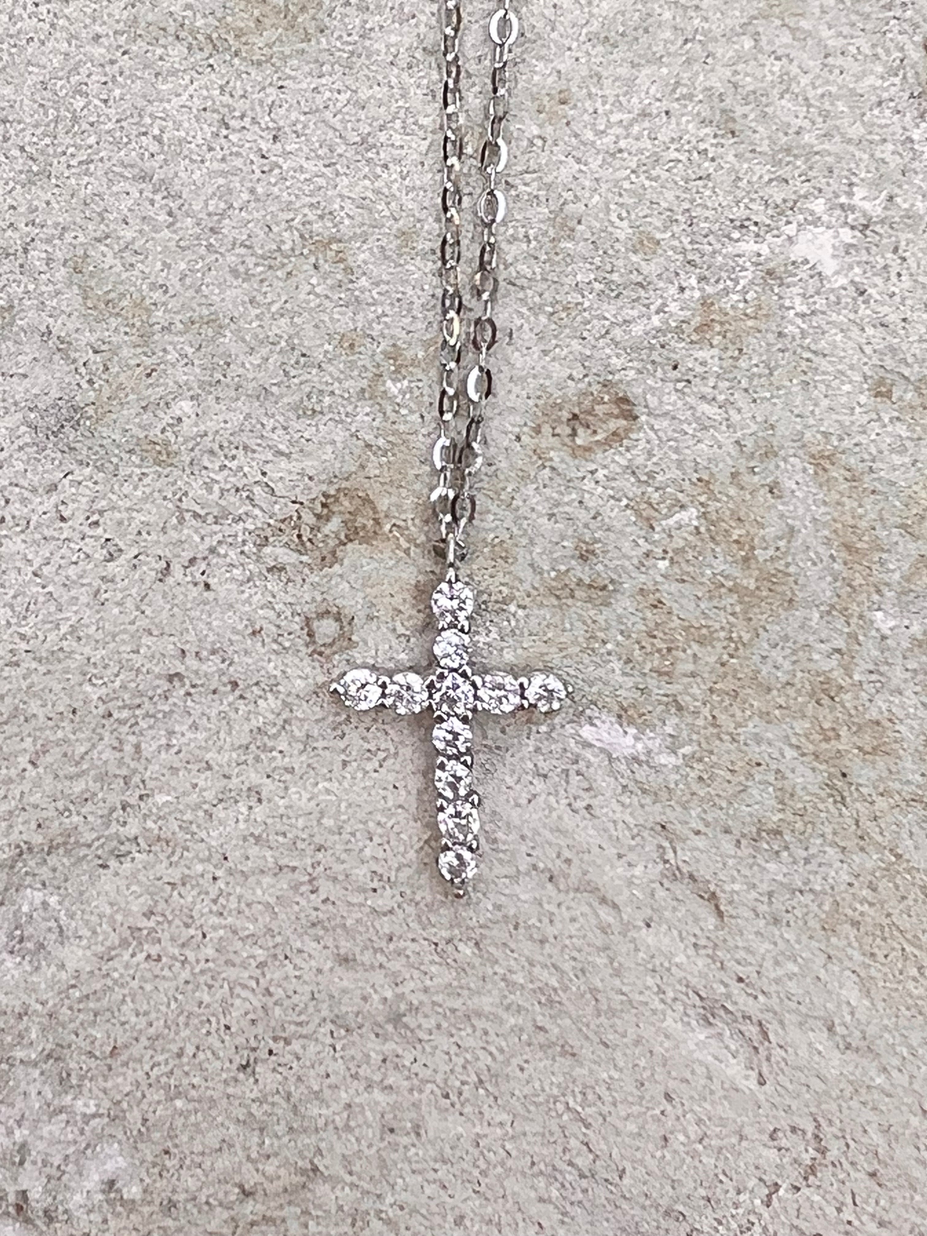 Light My Path | Silver Cross Necklace